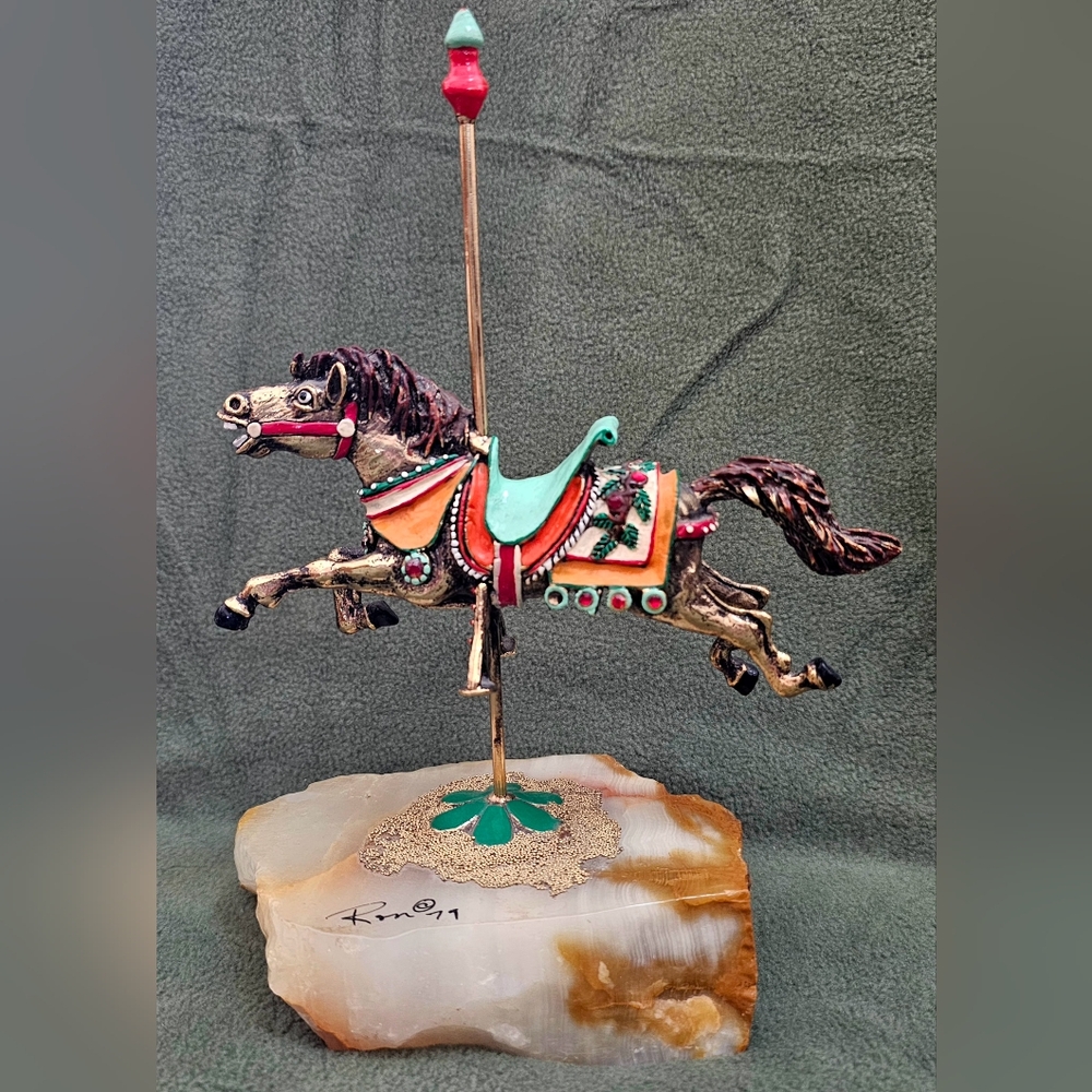 Vintage Ron Lee Carousel Horse Figurine from 1979